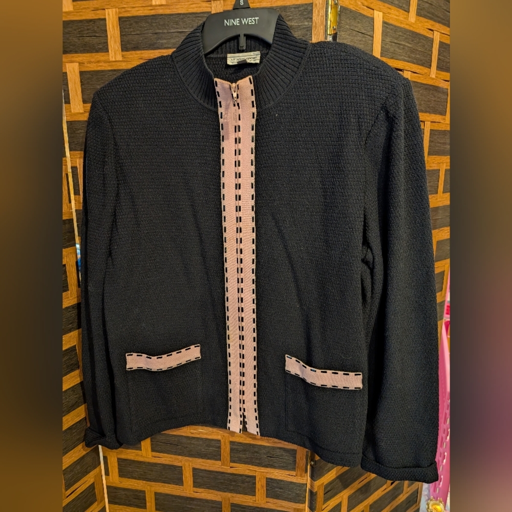 St John jacket blue and pink